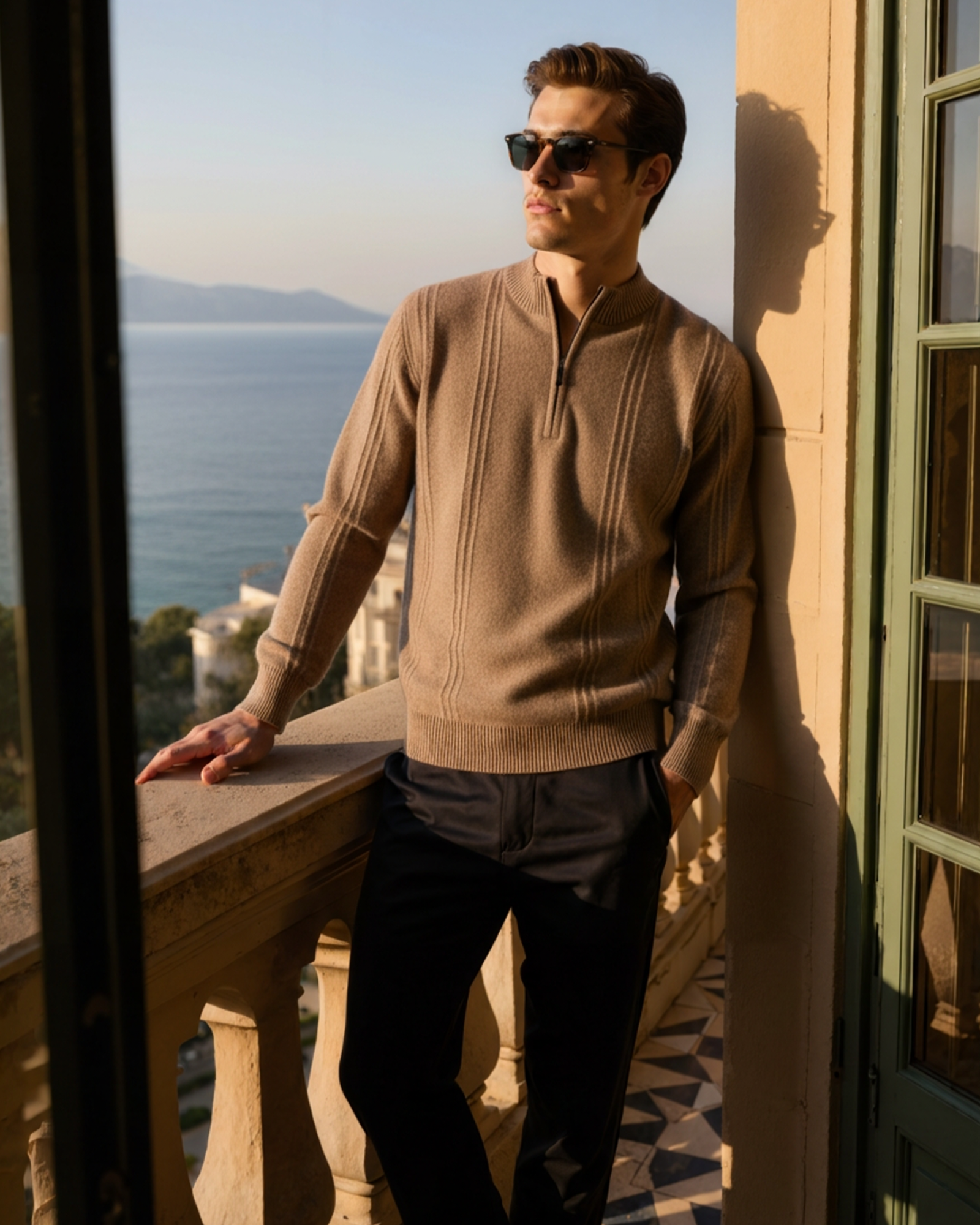 The Toronto Label™ | 100% Cashmere Ribbed Half Zip