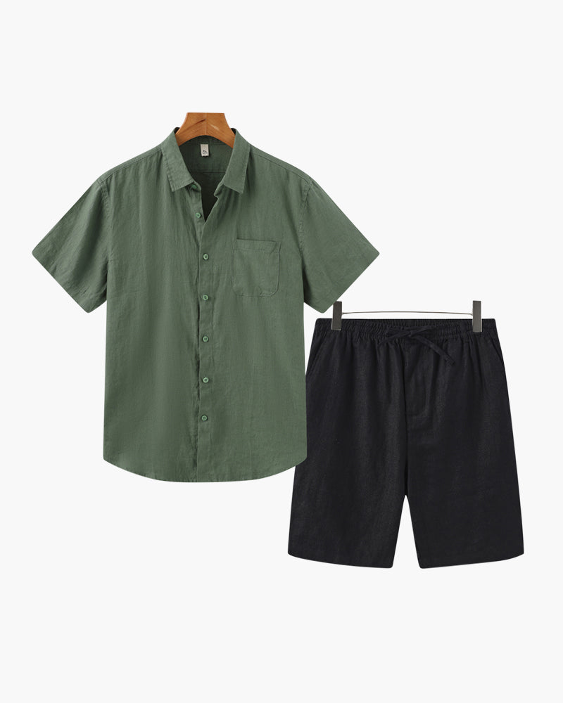 The Toronto Label™ |Old Money Linen Combo (Shorts)