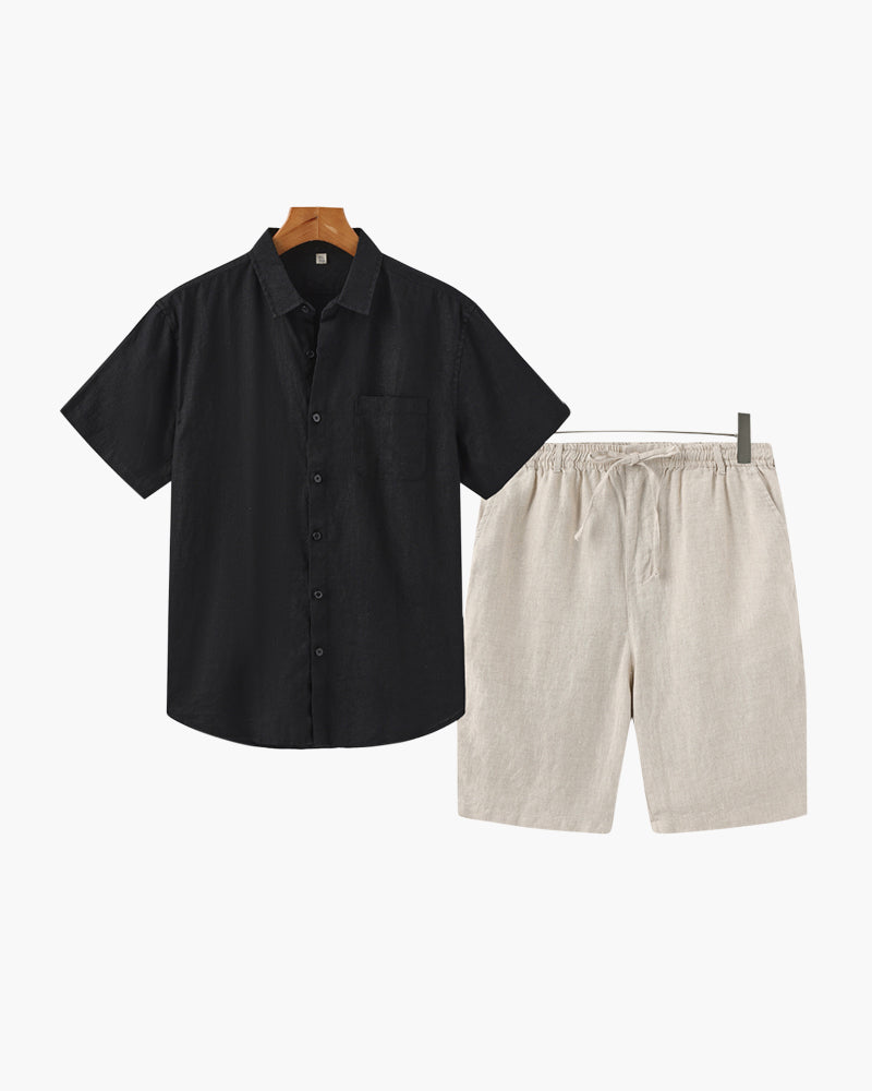 The Toronto Label™ |Old Money Linen Combo (Shorts)