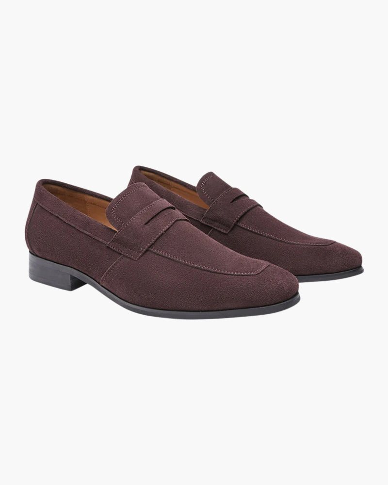 The Toronto Label™ | Old Money Suede Penny Loafers