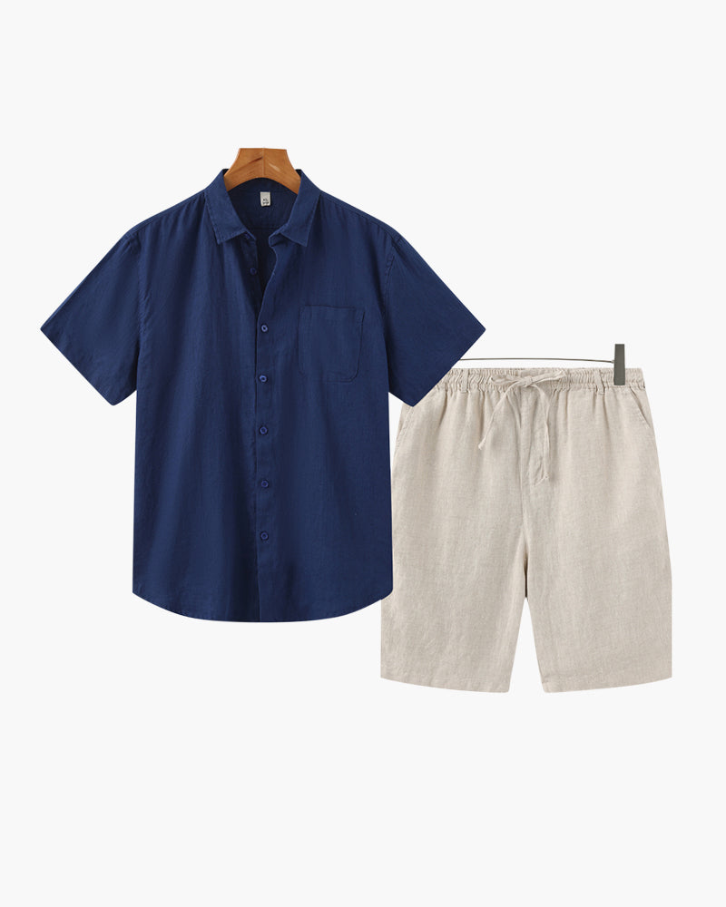 The Toronto Label™ |Old Money Linen Combo (Shorts)