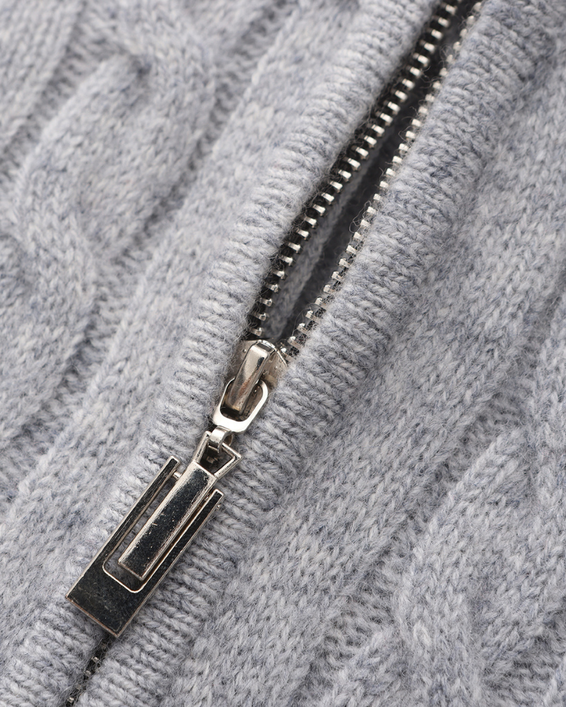The Toronto Label™ | 100% Cashmere Woven Half Zip