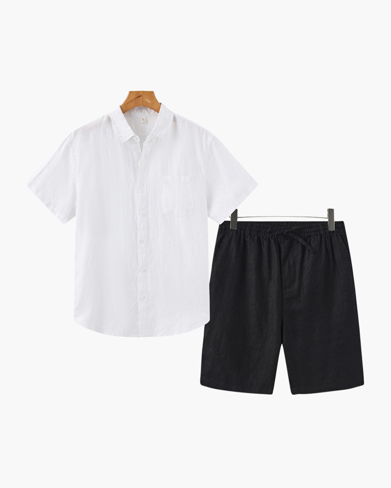 The Toronto Label™ |Old Money Linen Combo (Shorts)