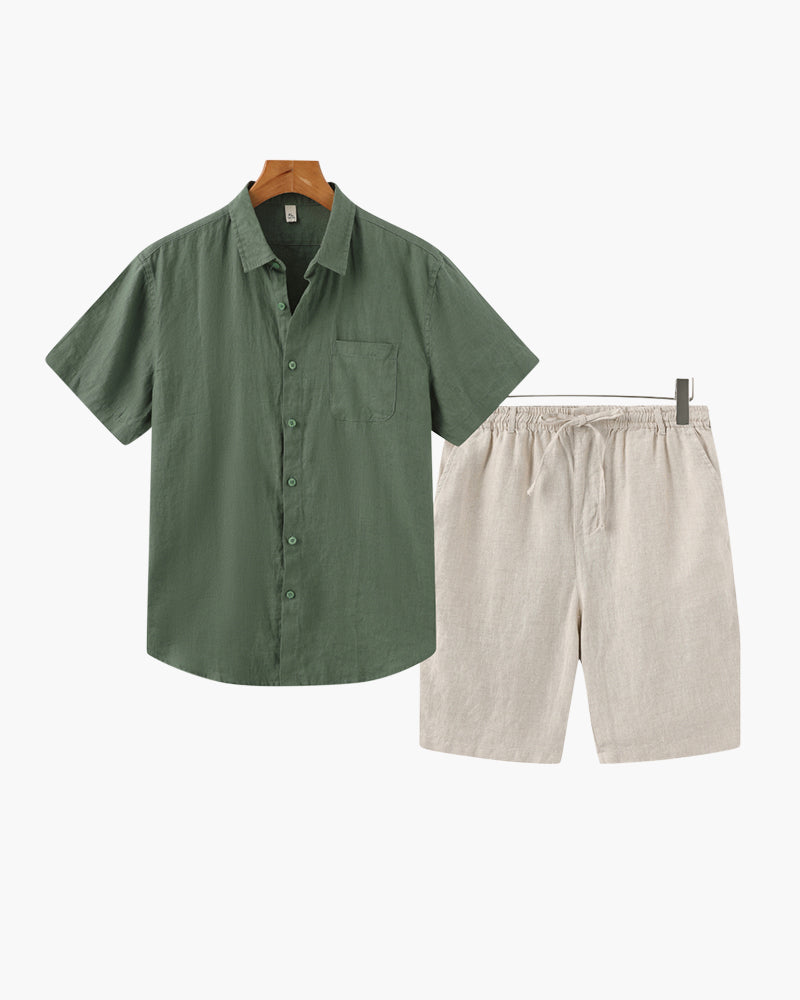 The Toronto Label™ |Old Money Linen Combo (Shorts)