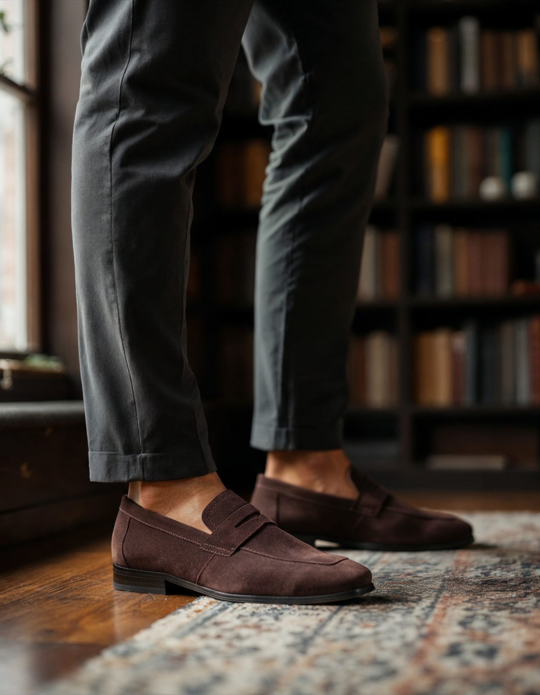 The Toronto Label™ | Old Money Suede Penny Loafers
