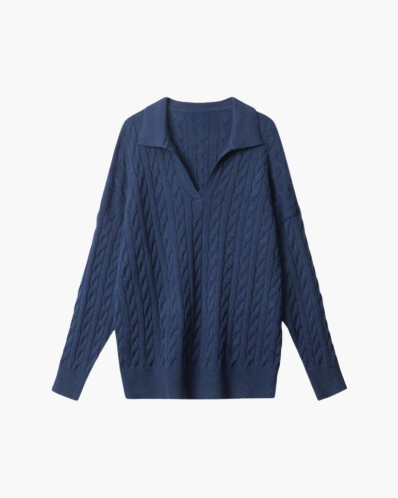 The Toronto Label™ | Premium Wool V-neck Knitted Sweater