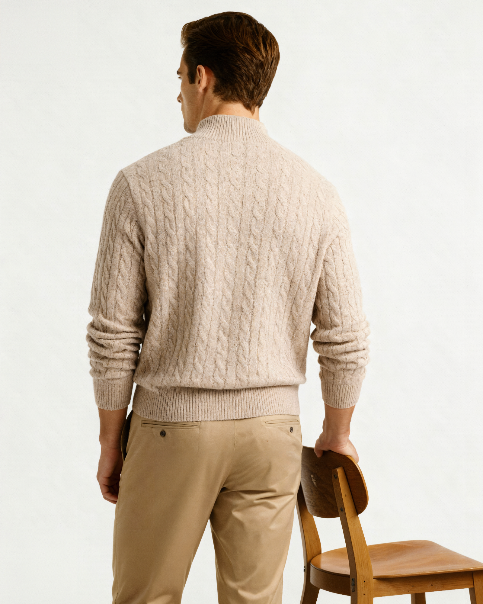 The Toronto Label™ | 100% Cashmere Woven Half Zip