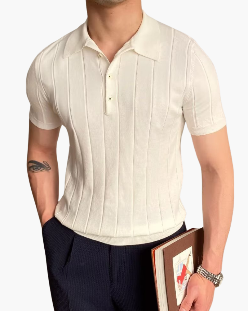 The Toronto Label™ | Cannes Ribbed Cotton Polo
