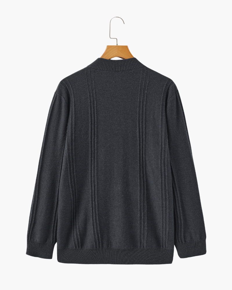 The Toronto Label™ | 100% Cashmere Ribbed Half Zip
