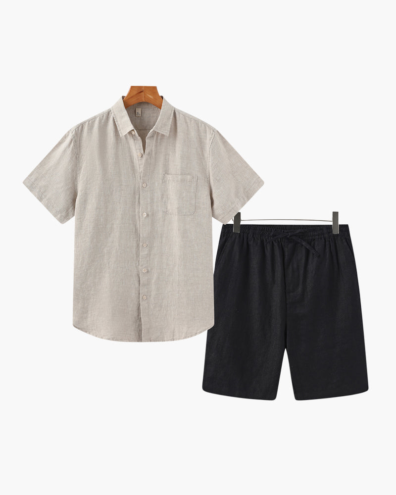 The Toronto Label™ |Old Money Linen Combo (Shorts)