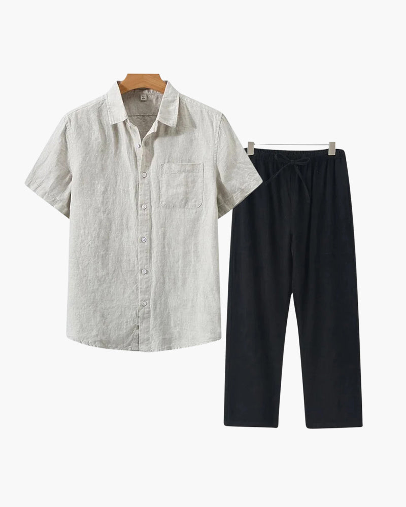 The Toronto Label™ | Old Money Linen Combo (Shortsleeve)