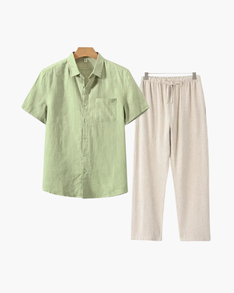 The Toronto Label™ | Old Money Linen Combo (Shortsleeve)