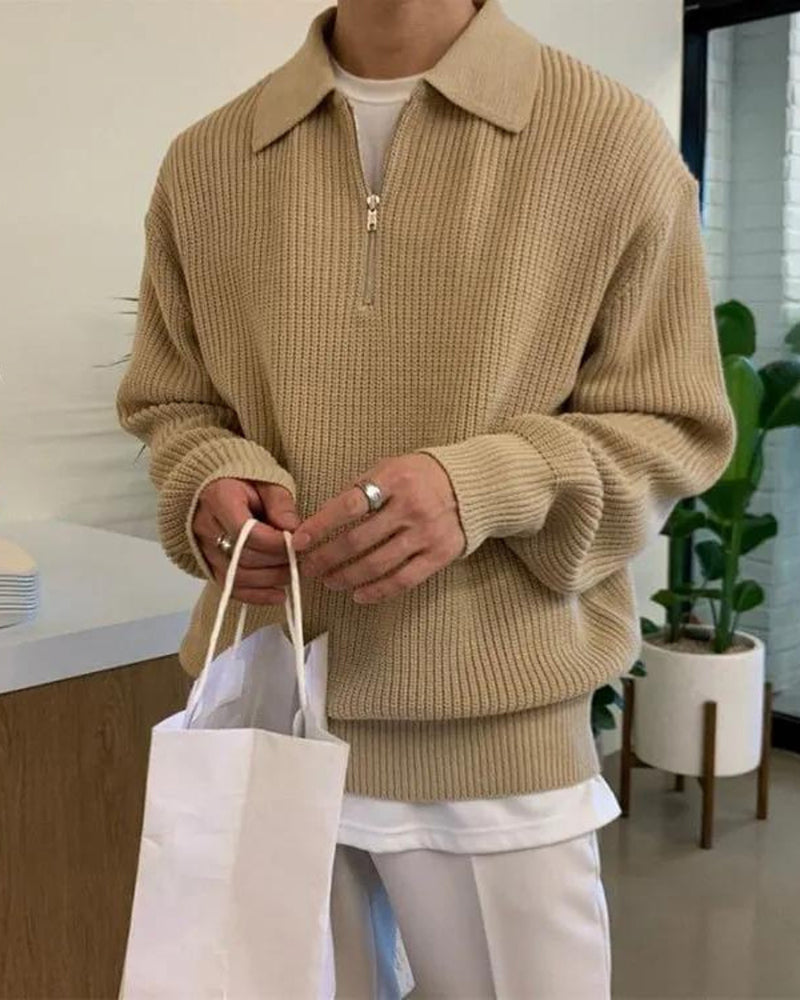 The Toronto Label™ | Cesare Half Zip Sweater