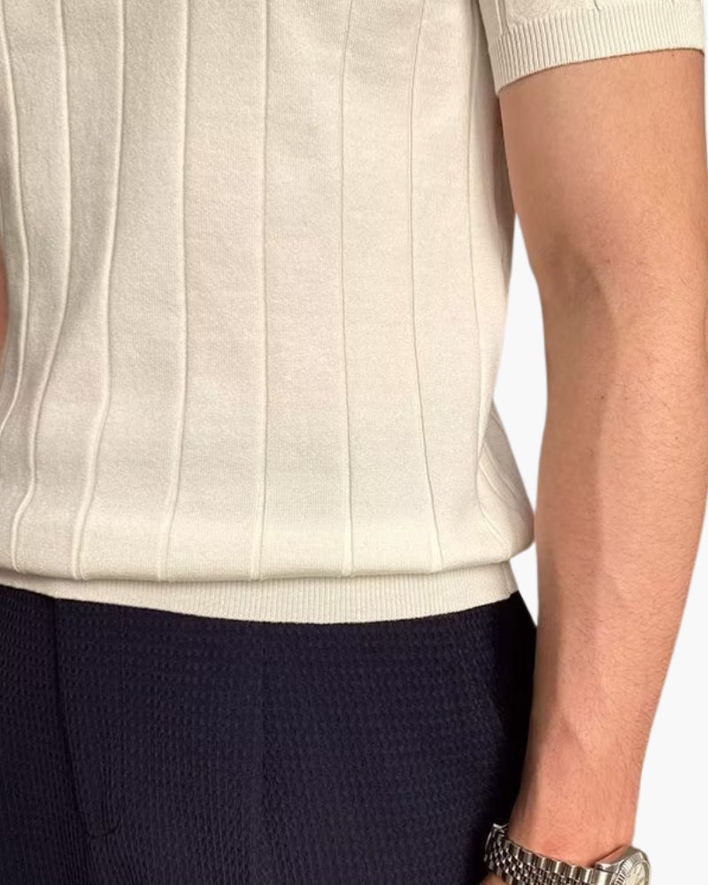 The Toronto Label™ | Cannes Ribbed Cotton Polo