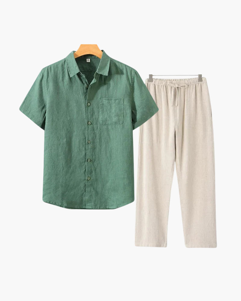 The Toronto Label™ | Old Money Linen Combo (Shortsleeve)