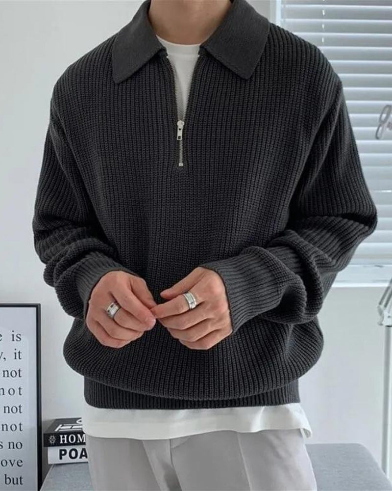 The Toronto Label™ | Cesare Half Zip Sweater