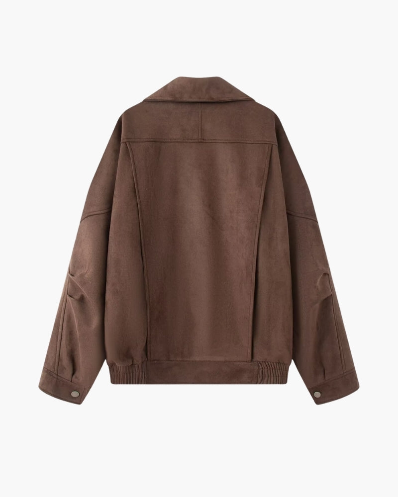 The Toronto Label™ | Vintage Suede Drape Jacket
