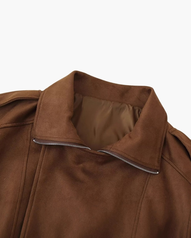 The Toronto Label™ | Vintage Suede Drape Jacket