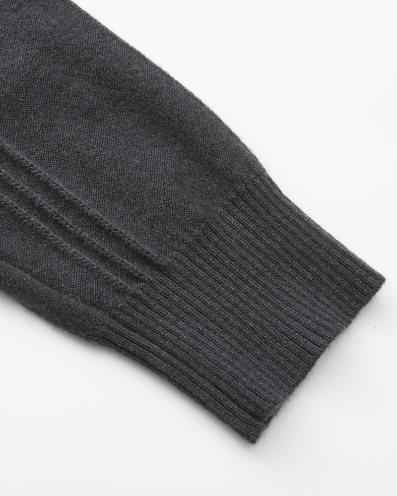 The Toronto Label™ | 100% Cashmere Ribbed Half Zip