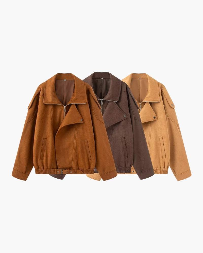 The Toronto Label™ | Vintage Suede Drape Jacket