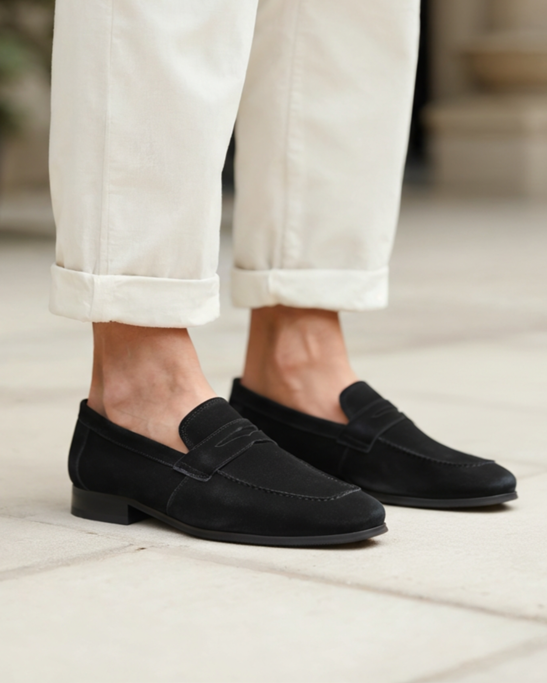 The Toronto Label™ | Old Money Suede Penny Loafers