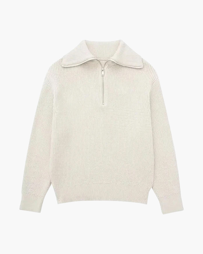 The Toronto Label™ |Striped Zip Up Sweater