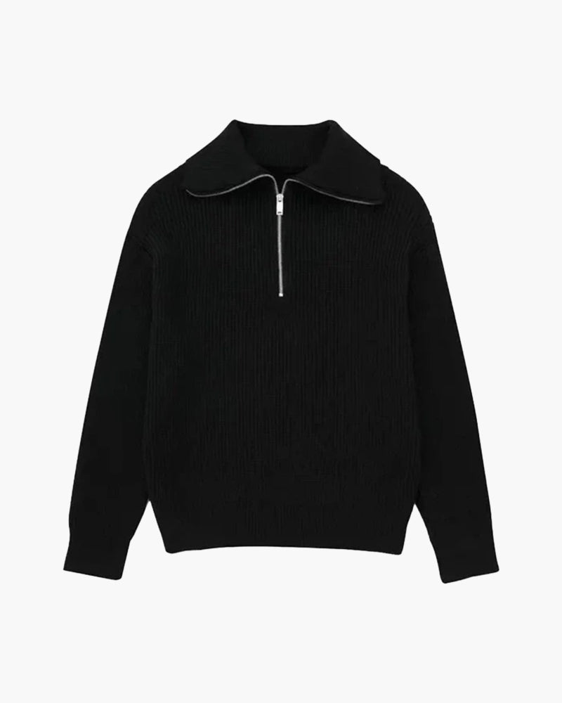 The Toronto Label™ |Striped Zip Up Sweater
