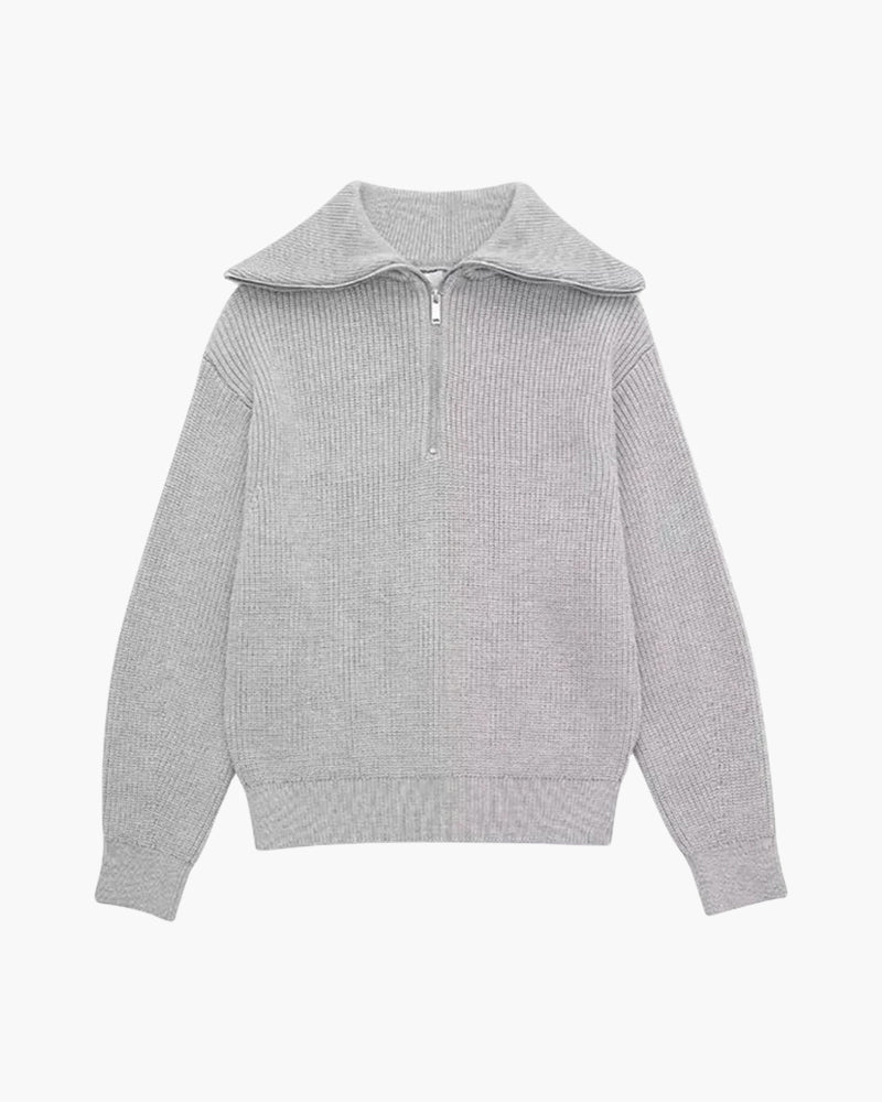 The Toronto Label™ |Striped Zip Up Sweater