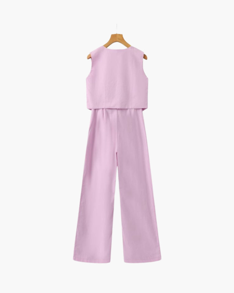 The Toronto Label™ | Classy Lady - Linen Two-piece Set