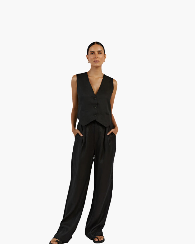 The Toronto Label™ | Classy Lady - Linen Two-piece Set