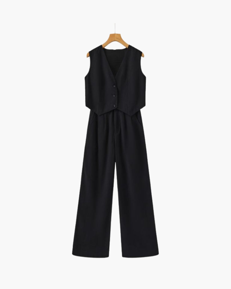 The Toronto Label™ | Classy Lady - Linen Two-piece Set