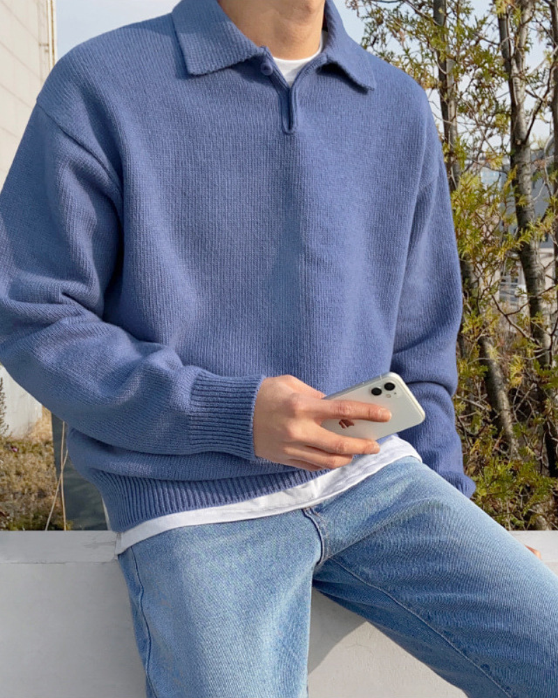 The Toronto Label™ | Woolen Button Half Zip